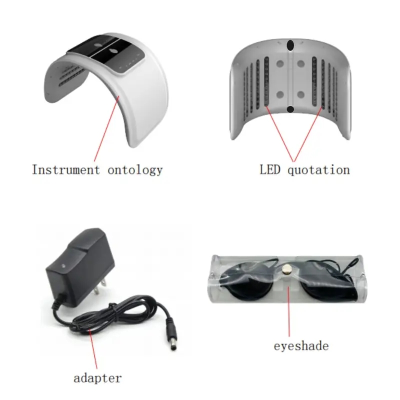LED-Face-Mask-Light-Care 7 In 1 Color LED Face SPA Facial Equipment For Skin Care At Home
