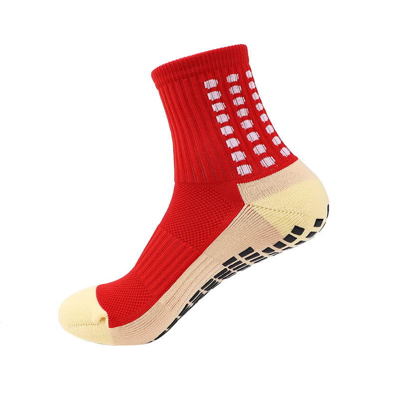 Football Socks Professional Training Competition Thickened Towel Bottom with Glue on the Middle Sleeve Non slip Men's and Women's Sports Soc