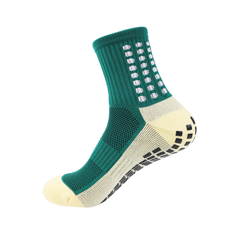 Football Socks Professional Training Competition Thickened Towel Bottom with Glue on the Middle Sleeve Non slip Men's and Women's Sports Soc