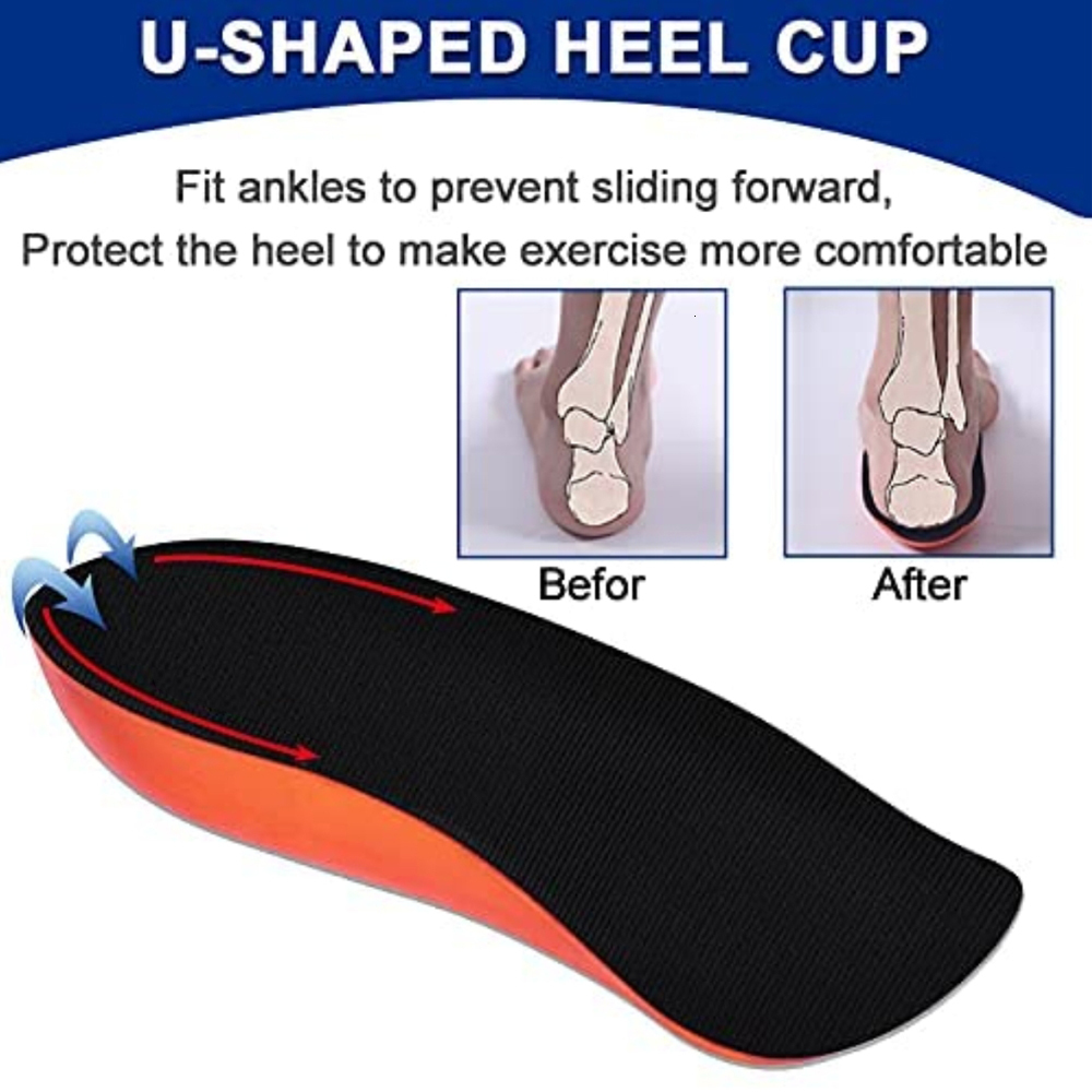 Shoe Parts Accessories Orthopedic Gel Insoles for Plantar Fasciitis Ortics Flat Feet Heel Spur Treatment Pain Relief Shoes Cushion Pads 230812