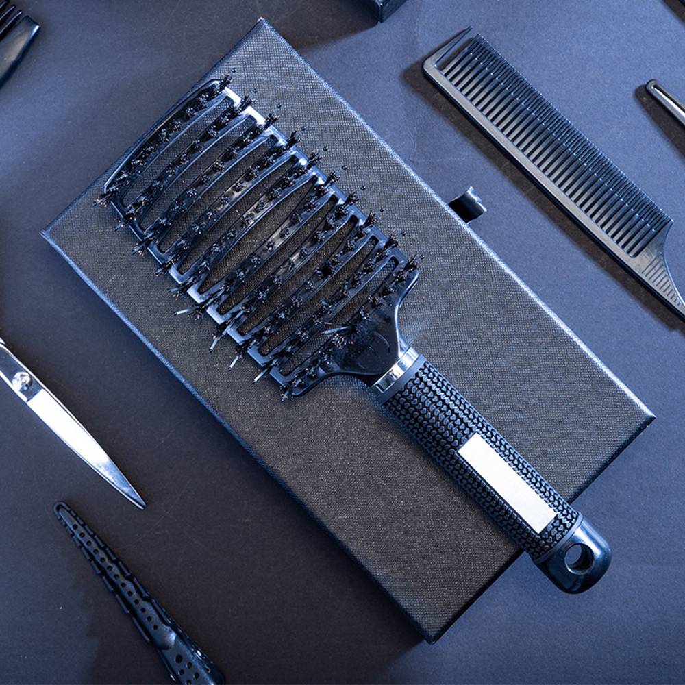 Hair Brush Scalp Massage Comb Hairbrush Bristle&Nylon Women Wet Curly Detangle Hair Brush for Salon Hairdressing Styling Tools 2464