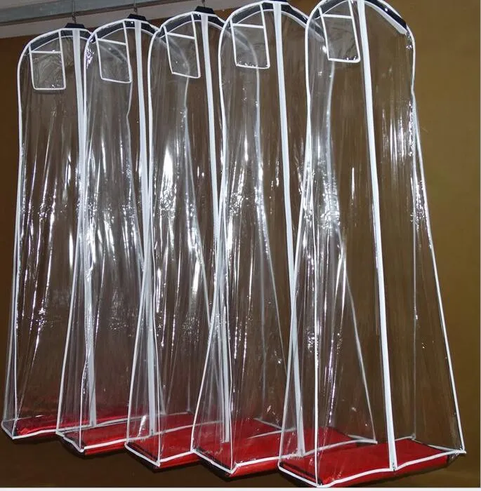Cheap Selling Fashion See Through Wedding Dress Bags White Wedding Accessory Packaging Bags Wedding Dress Garment ZZ