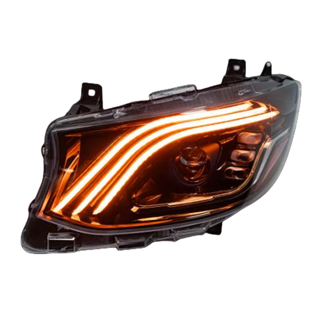 Car Headlights for Benz Sprinter 20 18-2023 Maybach Style Full LED Driving Lights High Beam Day Running Front Lamp