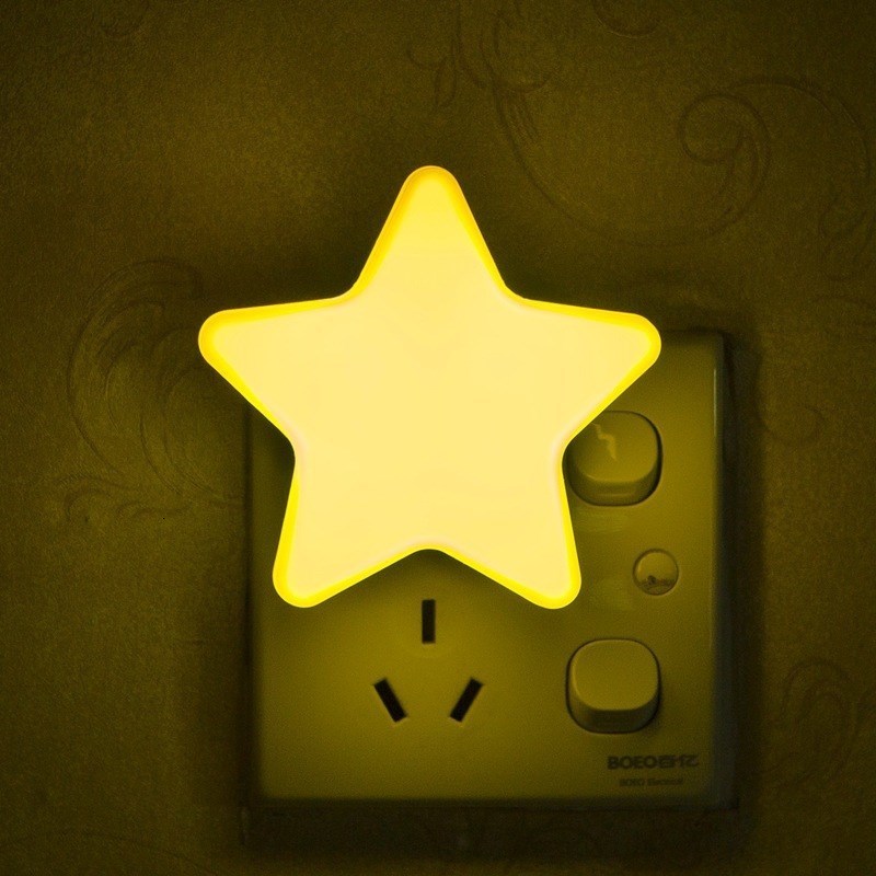 Novelty Items Star Shape LED Night Light Remote Control Socket Lamp Bedroom Decor Bedside Wall Lights Home Kids Child Baby Sleep Night Lights 230821