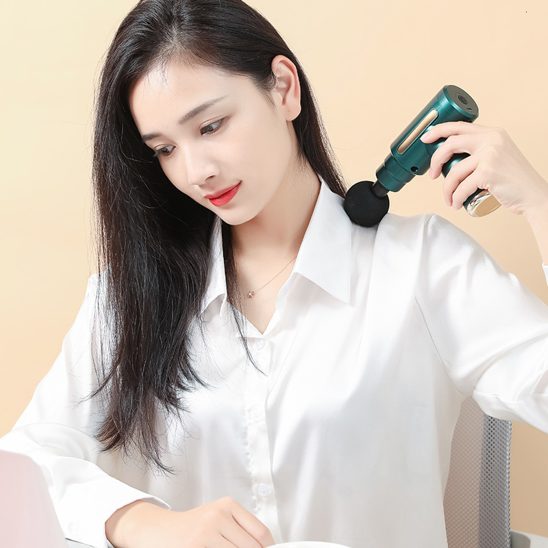 Full Body Massager Men Women Mini Charging Fascia Gun Vibration Massage Gun Muscle Relaxation Massager Portable Fitness Device Mini Fascia Gun 230821