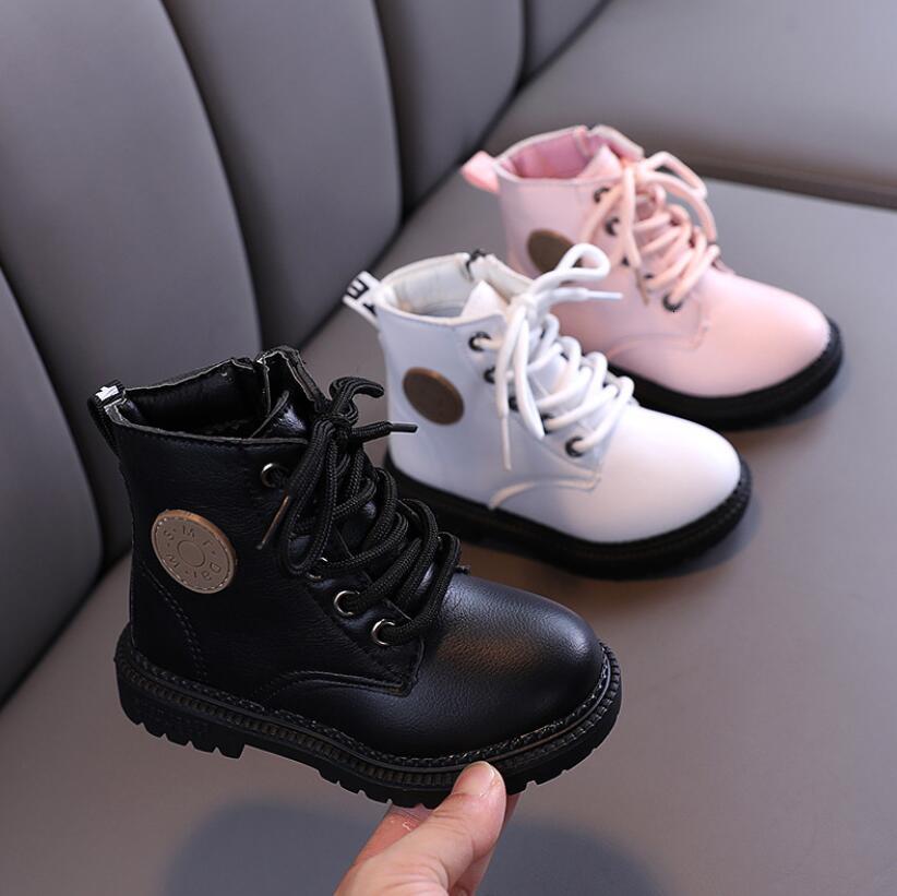 Boots Kids Boots Boys Shoes Autumn Winter Leather Children Boots Fashion Toddler Girls Boots Warm Winter Boots Kids Snow Shoes 230818