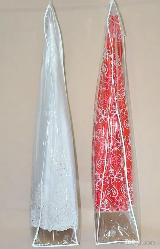 Cheap Selling Fashion See Through Wedding Dress Bags White Wedding Accessory Packaging Bags Wedding Dress Garment ZZ