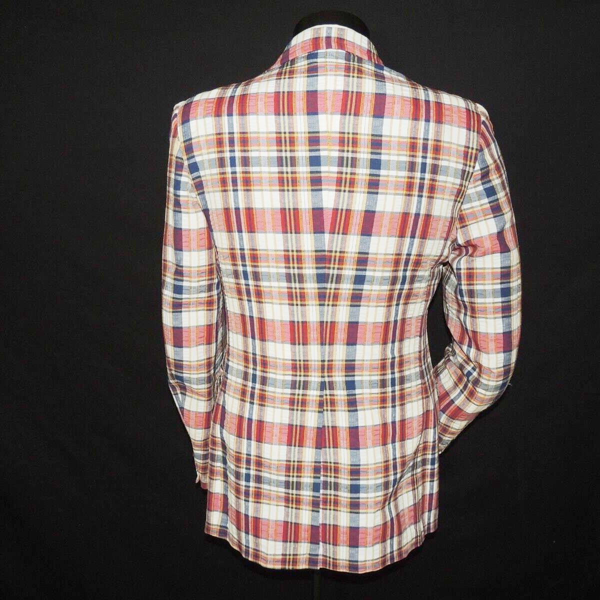 Plaid Men Wedding Coat Notched Lapel Tuxedos Slim Fit Groom Wear Business Office Blazer Only One Jacket