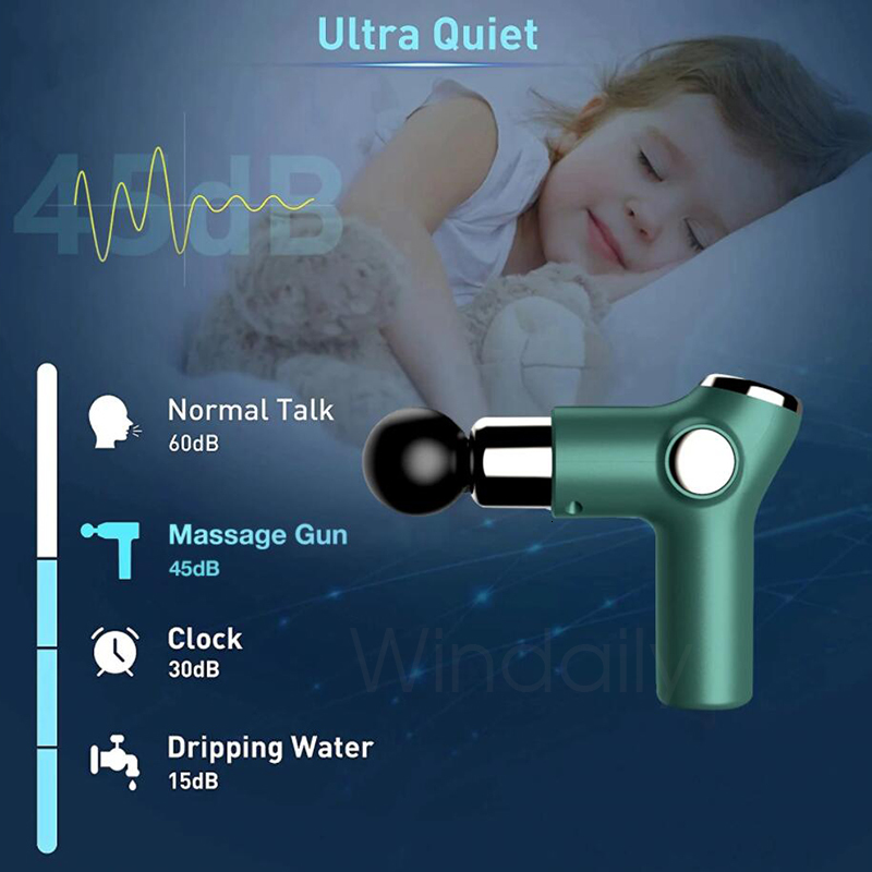 Full Body Massager Mini LCD Massage Gun 32 Speed Touch Screen Deep Tissue Percussion Muscle Mini Massager Fascial Gun For Pain Relief Body Massage 230
