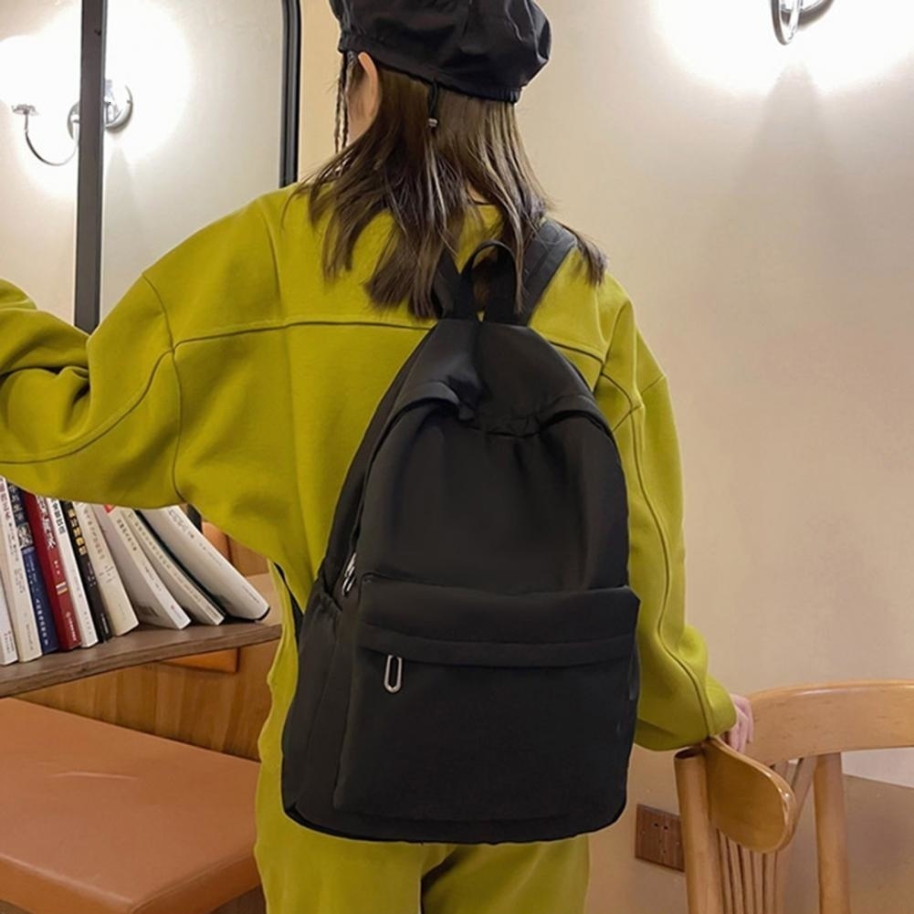 School Bags Plush Backpack Men Backpack Shoulder Teenage Girl Schoolbag Solid Color Sport Bag Large Capacity Laptop Rucksack 230821