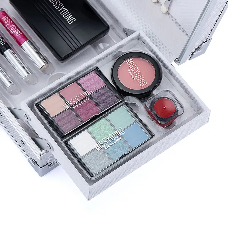 Cosmetic Set Lip Gloss Eye Shadow Blush Nail Polish Combination Set Makeup Case, Mother's Day Gifts For Mom