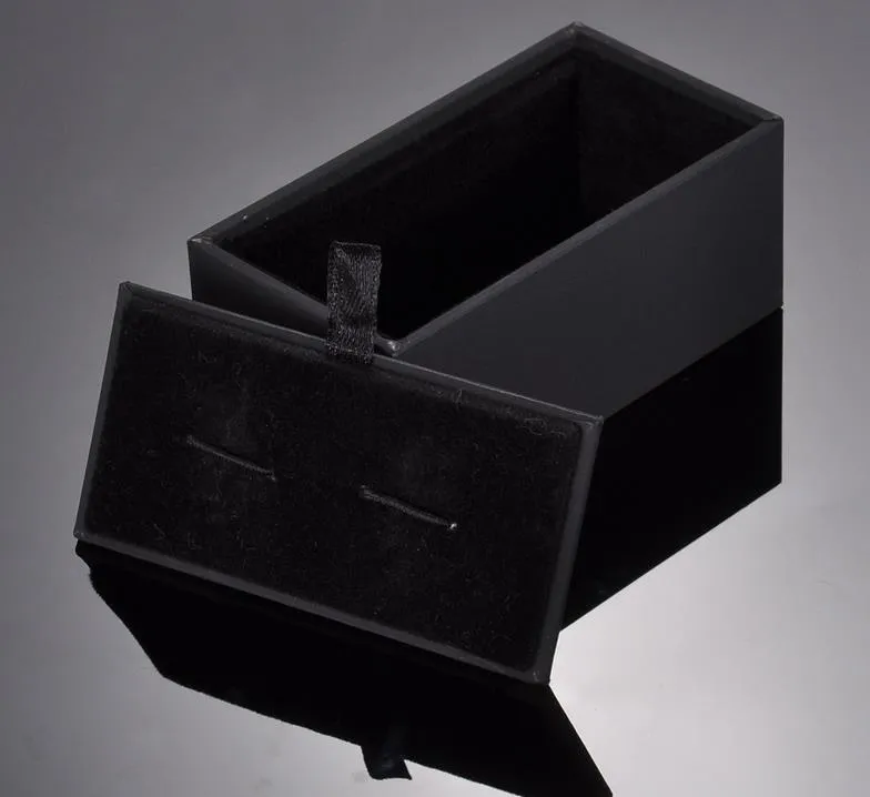 100pcslot Black Cufflink Box Gift Case Holder Jewelry Packaging Boxes Organizer BlackZZ