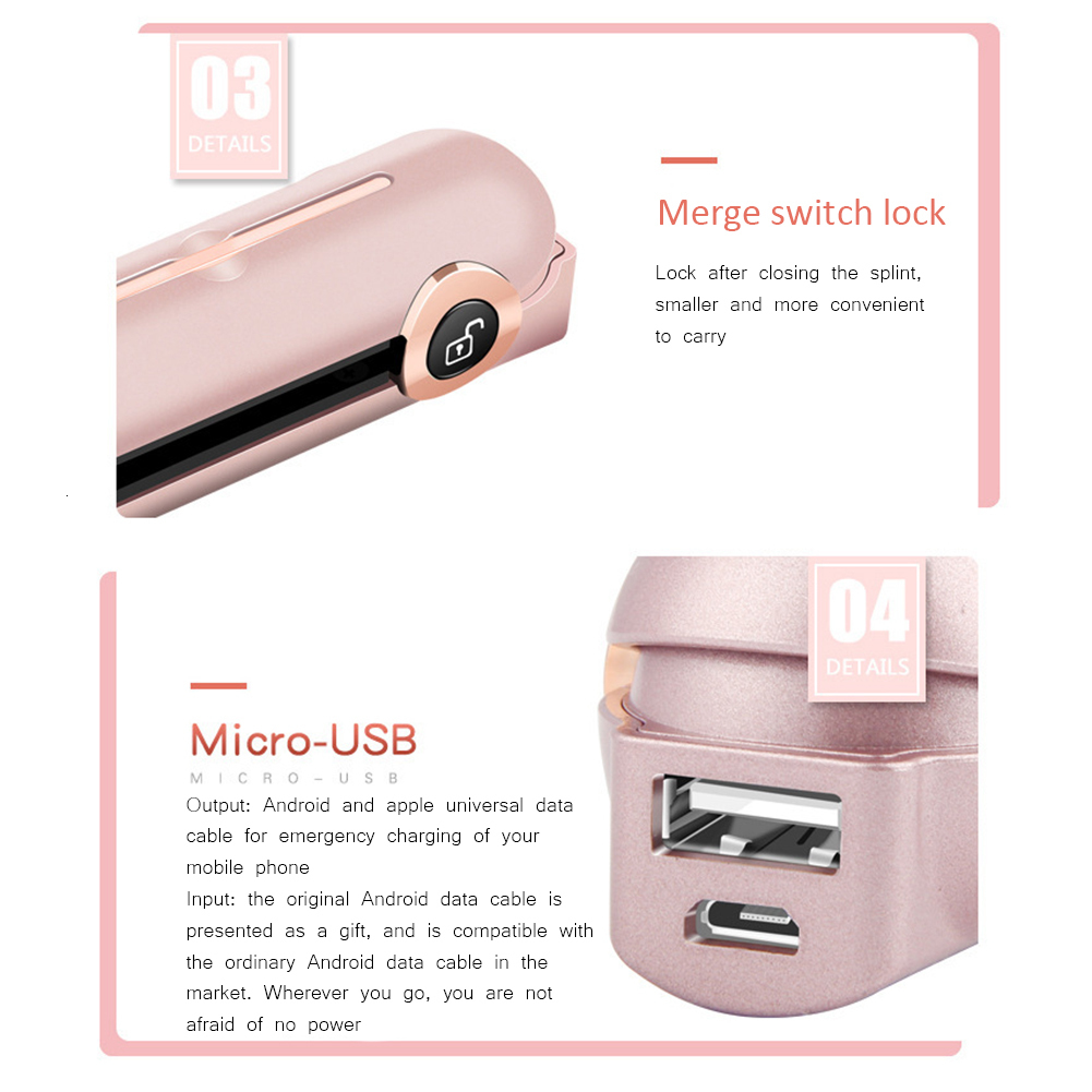 Hair Straighteners Cordless Mini Hair Straightener Curler Ceramic Fast Heating Plate Flat Irons Negative Ion Straighting Styling Tool USB Charging 230