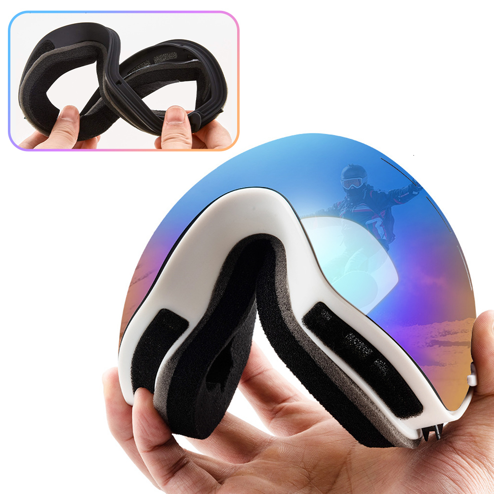 Ski Goggles Snowboard Glasses Set Winter Outdoor Sport Snow Sunglasses Uv400 Layers Lens Anti Fog Skiing for Men Women 230821