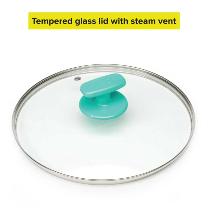 Ceramic Titanium-Reinforced Cookware Set, Ombre Green, 16 Piece