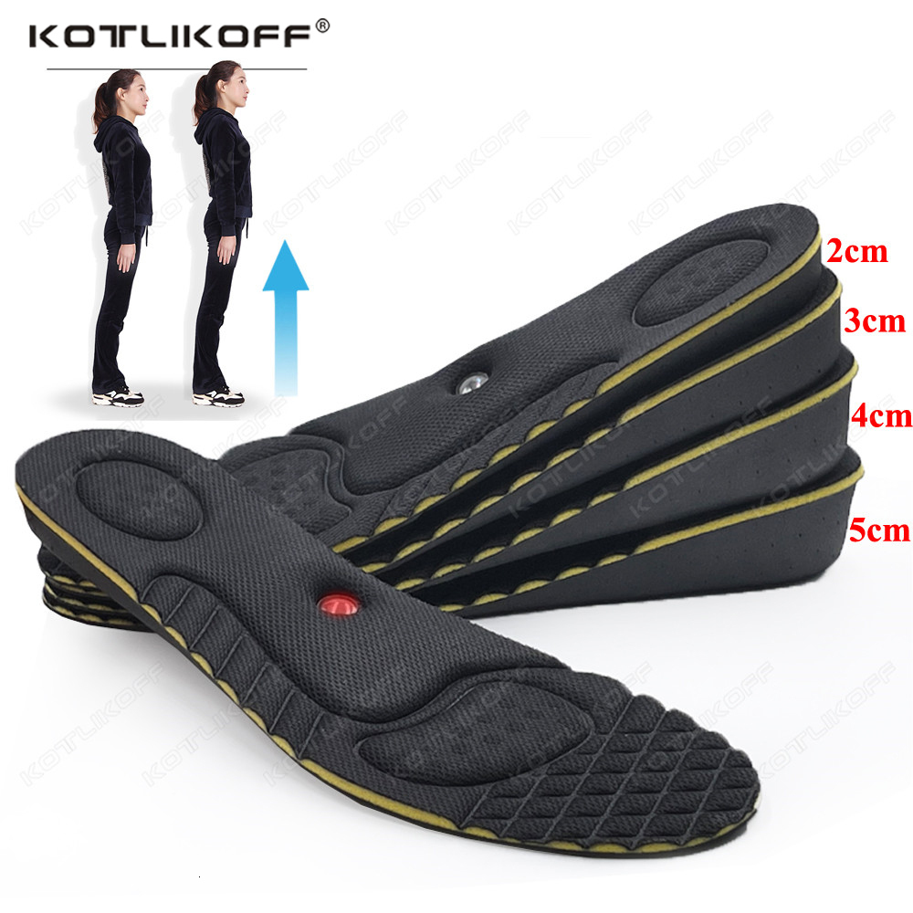 Shoe Parts Accessories Invisible Height Increase Insole For Men Women 2 3 4 5cm Cushion Lift Foot Massage Magnetic Shoes Insert 230821