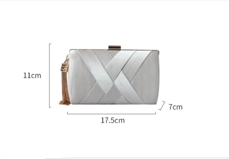 Explosion Style Tassel Dinner Bag Female Silk Banquet Evening Dress HandBags Clutch 2020 Women Hand AccessoriesZZ