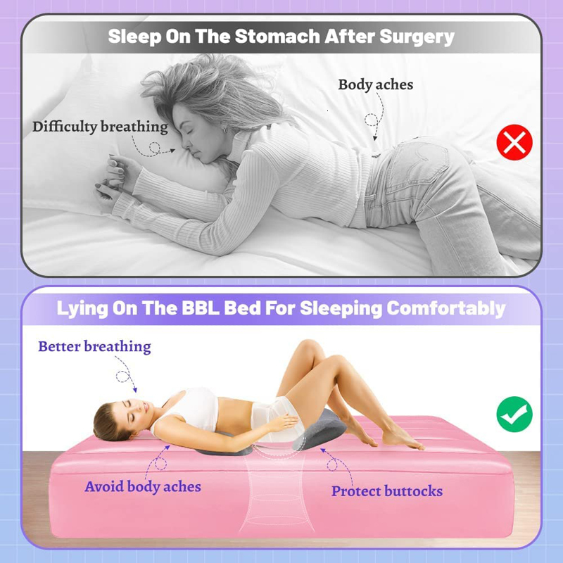 Maternity Pillows Inflatable Air Mattress Maternity Sleep Pad BBL Bed with Hole Butt Post Surgery Recovery Support for Back Pregnancy Pillow 230821