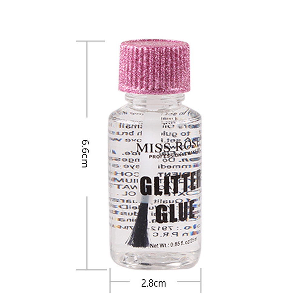 MISS ROSE Glitter Powder Makeup Base Glue For Sequin Sticky Face Eyeshadow Body Glitter Sequin Enhance Adhesion Maquillaje 2457