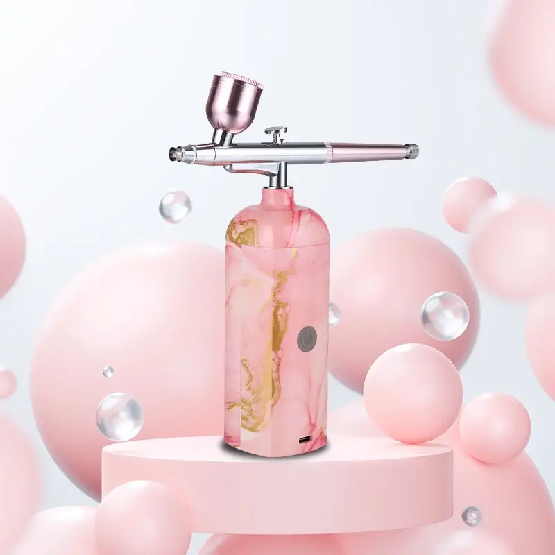 Oxygen Facial Portable Airbrush, Skin Care Spray Airbrush Facial Steamer, Household Handheld Makeup Airbrush, Nutrient Solution Toner Mist Sprayer Fac