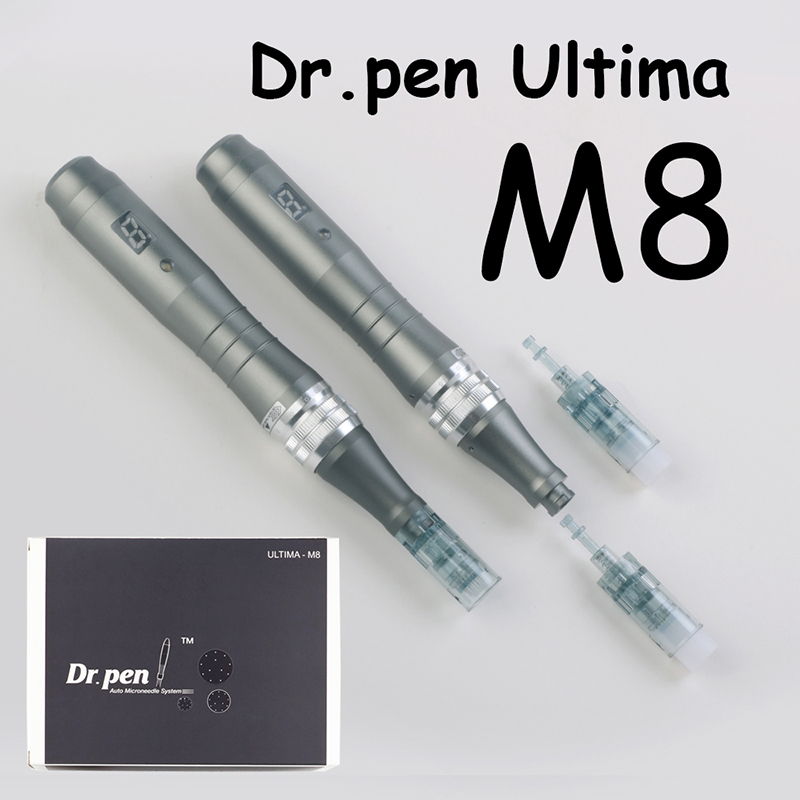 Dr Pen M8 with 2pcs Needles Microneedling Derma Pen MTS PMU Wireless Electric Dermapen Rolling Skin care Treatment Mesotherapy