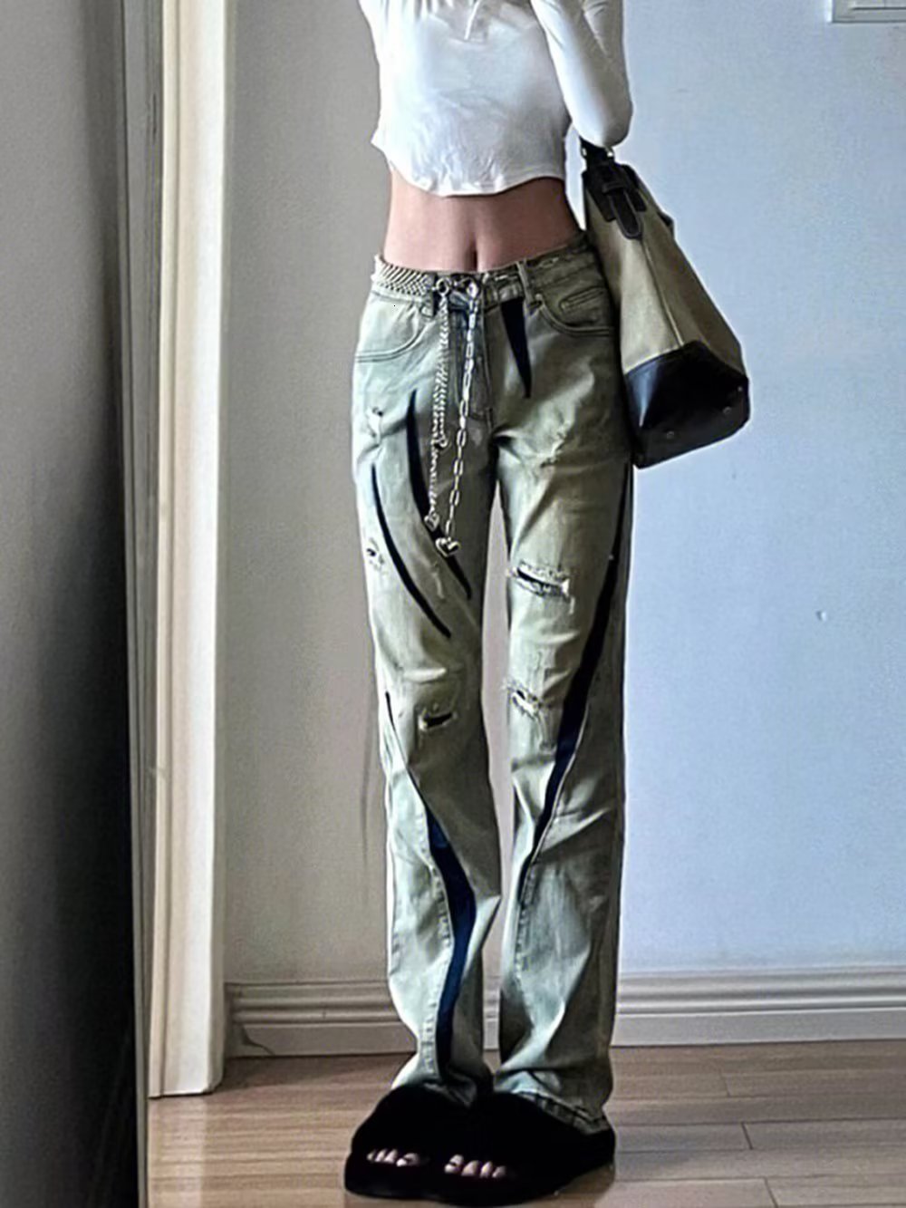 Women's Jeans Y2K jean Streetwear Straight Pants High Waist Loose Wide Leg Ladies Summer Plus Size Street Casual Pant 230821