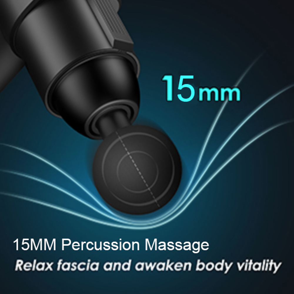 Full Body Massager 1224V High Frequency Professional Massage Gun LCD Electric Percussion Fascial Gun Body Deep Muscle Relax Fitness Pain Relief 230821