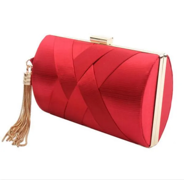 Explosion Style Tassel Dinner Bag Female Silk Banquet Evening Dress HandBags Clutch 2020 Women Hand AccessoriesZZ