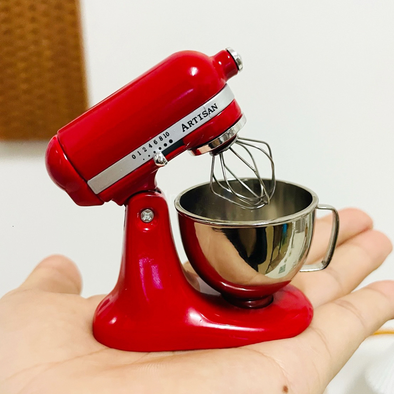 Doll Accessories 1/6 scale Mini Simulation Multifunctional Stand Mixer Model Miniature Dollhouse Cooking Utensils Doll Using Kitchen Accessories 23081