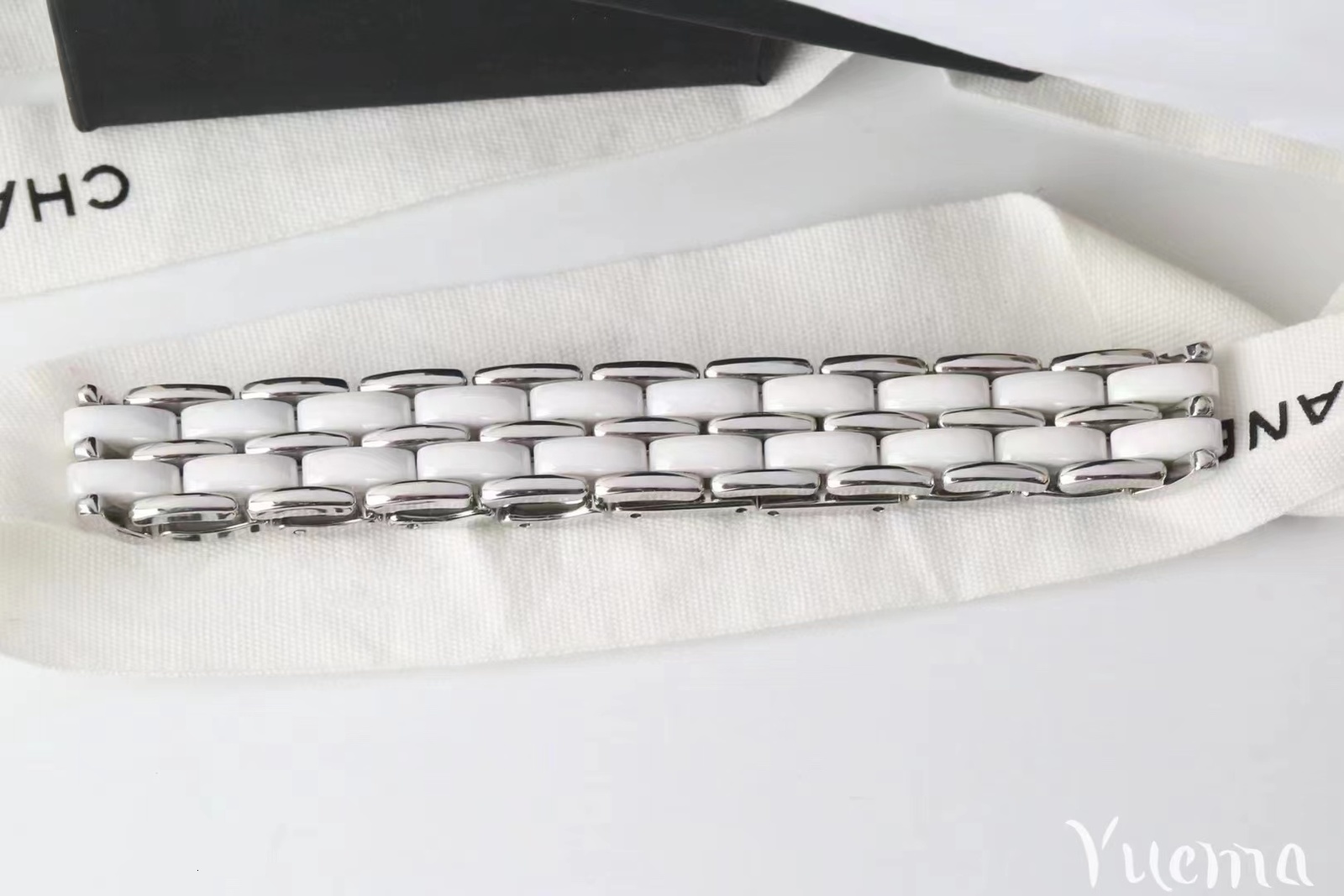 Charm Bracelets High Quality Stainless Steel Bracelets For Men White Ceramic Punk Curb Cuban Link Chain Bracelets On the Hand Jewelry Gifts 230821