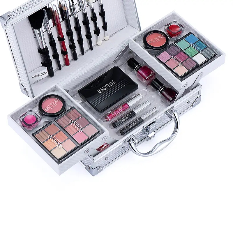 Cosmetic Set Lip Gloss Eye Shadow Blush Nail Polish Combination Set Makeup Case, Mother's Day Gifts For Mom