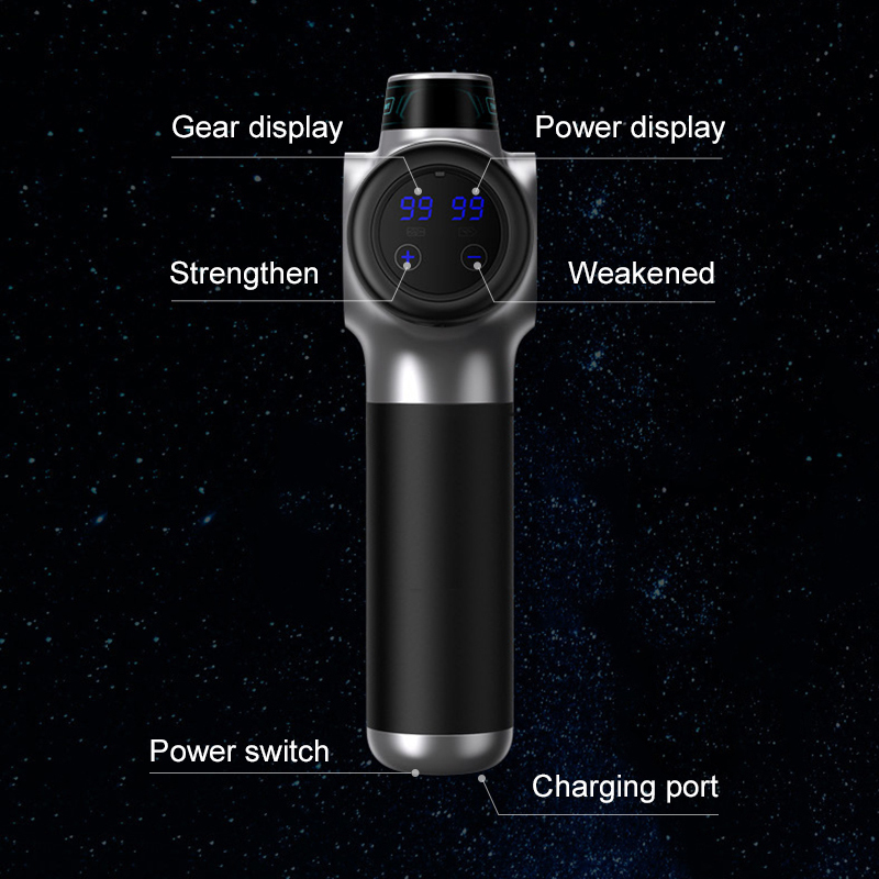 Full Body Massager Professional Massage Gun High Frequency Vibration 99 Files Adjustment Electric Deep Tissue Muscle Body Back Neck Massager 230821