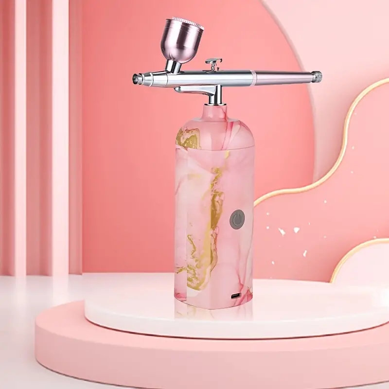 Oxygen Facial Portable Airbrush, Skin Care Spray Airbrush Facial Steamer, Household Handheld Makeup Airbrush, Nutrient Solution Toner Mist Sprayer Fac