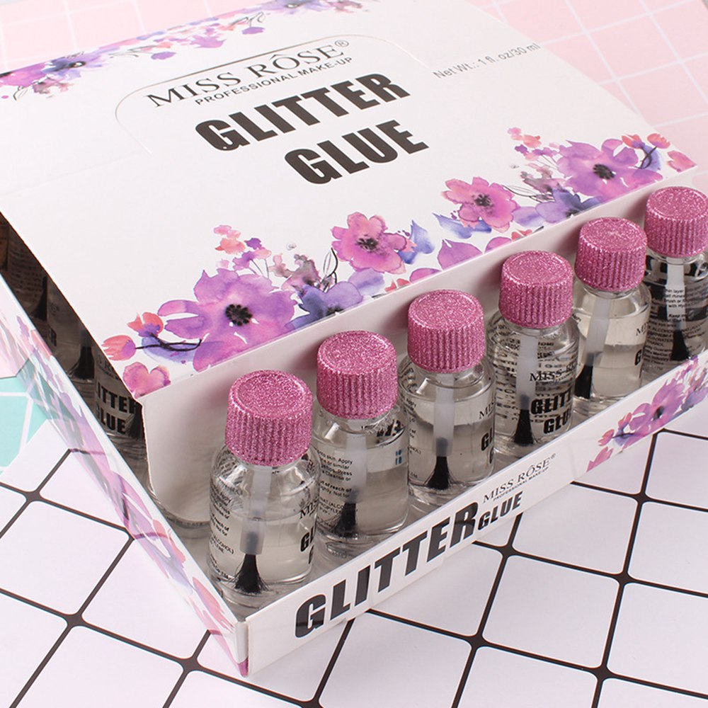 MISS ROSE Glitter Powder Makeup Base Glue For Sequin Sticky Face Eyeshadow Body Glitter Sequin Enhance Adhesion Maquillaje 2457