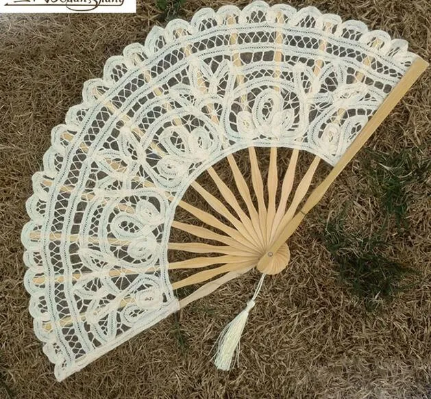 Parasols Wedding Lace Umbrella Cotton Embroidery Bridal White Beige Parasol Sun For Decoration PographyZZ