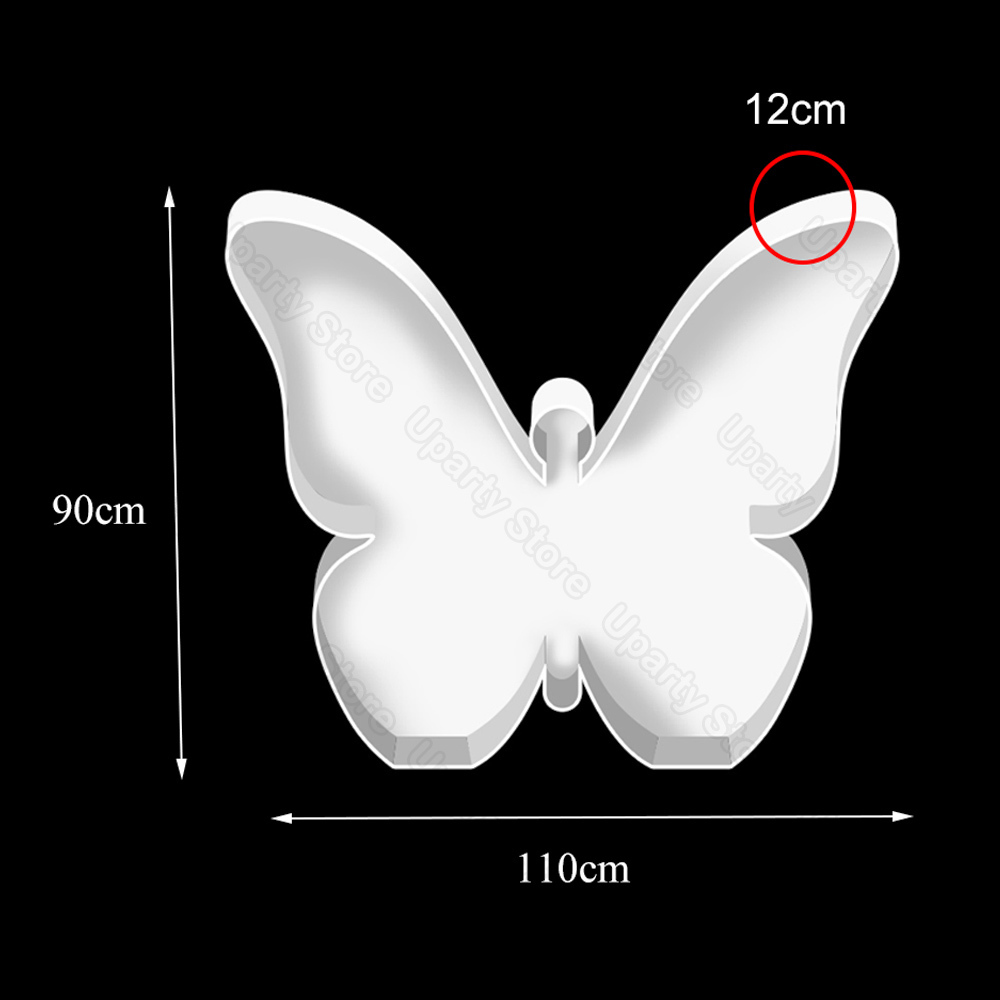 Other Event Party Supplies 110cm Butterfly Mosaic Balloon Frame Board Balloons Filling Box for Birthday Decor Baby Shower Backdrop 230818