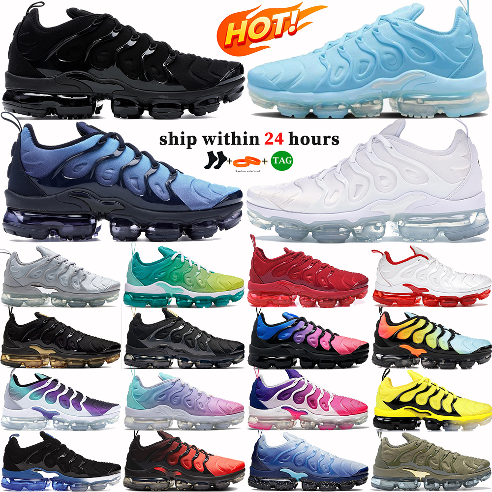 TN plus Running Shoes White Triple Black university Obsidian Photo blue Cool Grey Cotton Candy Metallic Gold Ice Lemon Lime mens womens sports designer sneakers