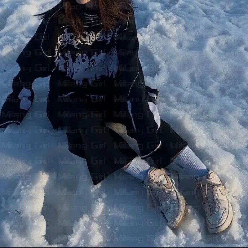 Men's Hoodies Sweatshirts Hip Hop Streetwear Knitted Sweater Men Women Gothic Hassett Pattern Oversized Sweater Pullover Winter Harajuku Cotton s