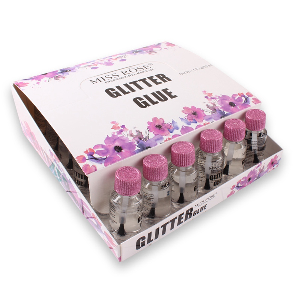 MISS ROSE Glitter Powder Makeup Base Glue For Sequin Sticky Face Eyeshadow Body Glitter Sequin Enhance Adhesion Maquillaje 2457