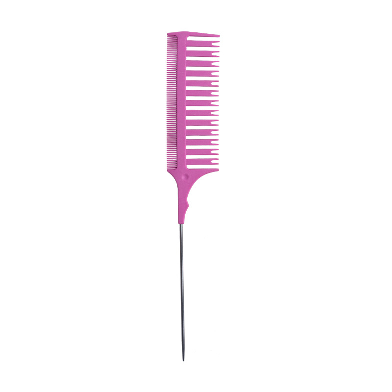 Professional Hair Comb Hair Dyeing Highlight Hair Brush Fish Wide Tooth Zone Comb Barber Hairdressing Comb Hair Styling Tool 2468