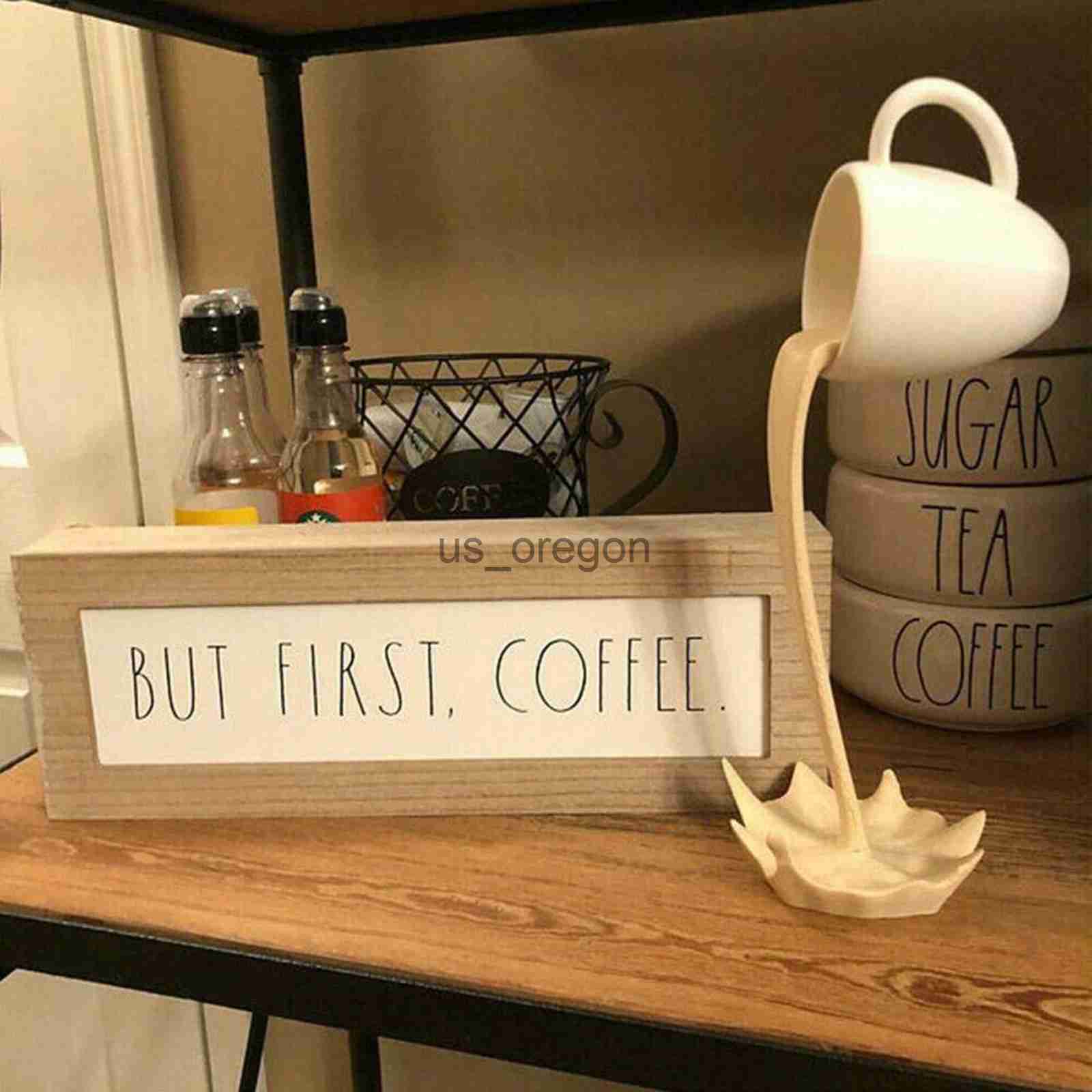 Other Home Decor Floating Spilling Coffee Cup Sculpture Kitchen Decoration Spilling Magic Pouring Splash Creative Desktop Decor Home Decoration x0821