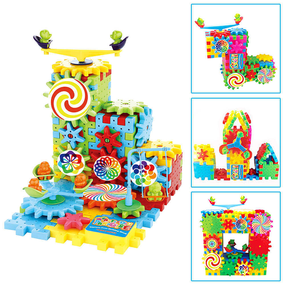 wholesale electric building blocks diy assembly plastic model kit childrens 3d puzzle toys