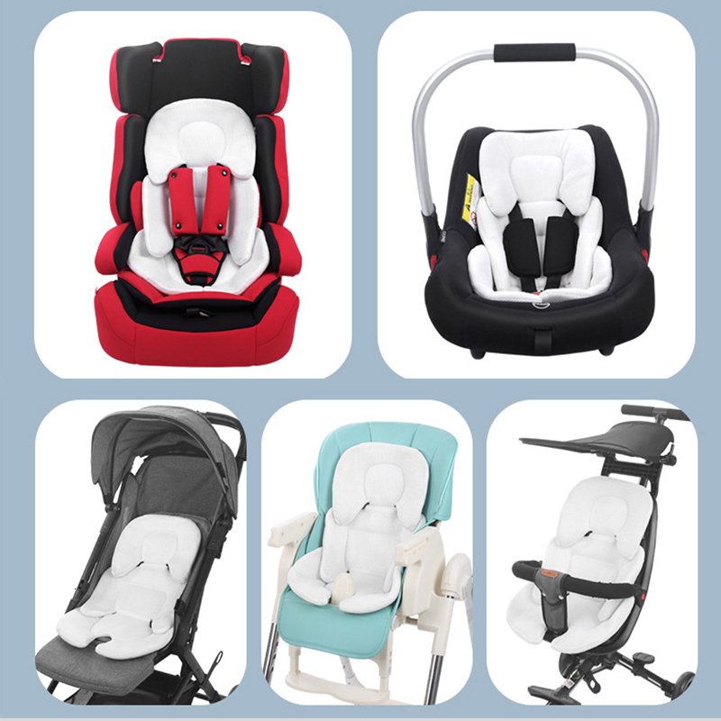 Stroller Parts Accessories Baby Stroller Cushion Infant Car Seat Insert Stroller Pad Four Seasons General Thermal Mattress Mesh Breathable 2 Side Avai