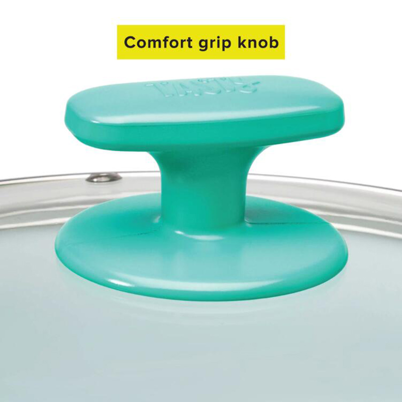 Ceramic Titanium-Reinforced Cookware Set, Ombre Green, 16 Piece