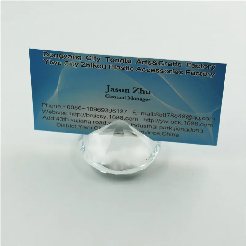 100PCS Imitated Crystal Diamond Place Card Holder Wedding Favors Name Card Holder Party Table Decoration GiftsZZ