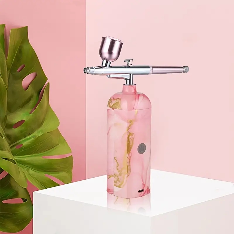 Oxygen Facial Portable Airbrush, Skin Care Spray Airbrush Facial Steamer, Household Handheld Makeup Airbrush, Nutrient Solution Toner Mist Sprayer Fac