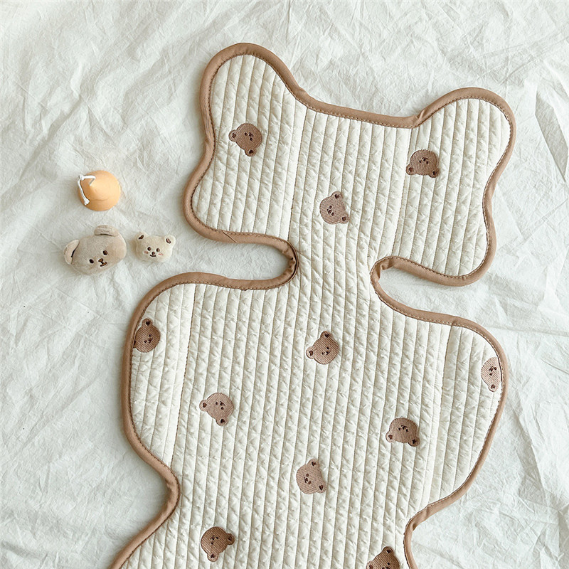 Stroller Parts Accessories Baby Stroller Liner Breathable Soft Cotton born Car Seat Cushion Seat Pad Infant Pushchair Mattress Mat Kid Pram Accessorie