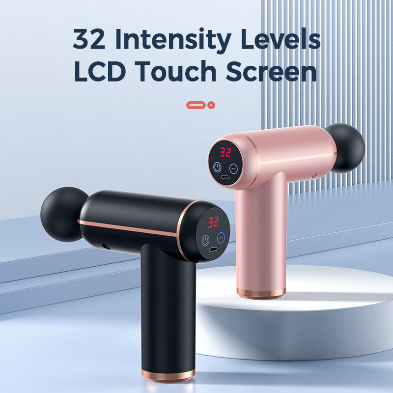 Full Body Massager Portable Mini Massage Gun Percussion Pistol Massager For Body Neck Deep Tissue Muscle Relaxation Gout Pain Relief Fitness 230821