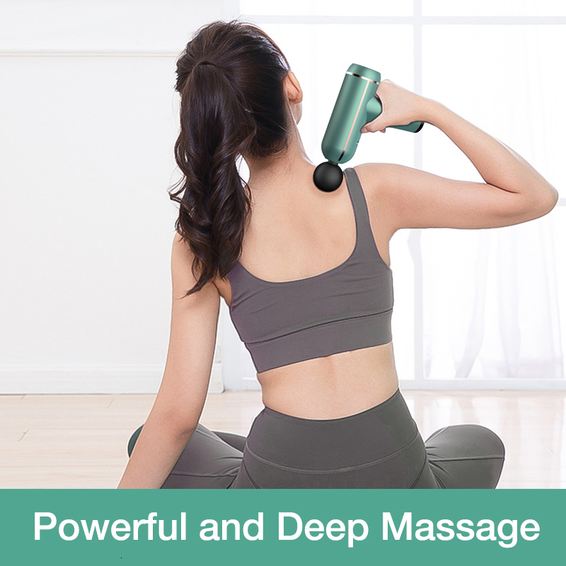 Full Body Massager SANLEPUS Portable LCD Massage Gun For Body Neck Back Electric Percussion Massager Deep Tissue Muscle Relaxation Fitness Slimming 23