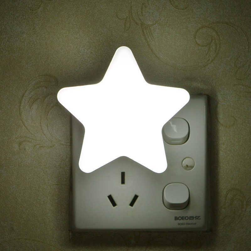 Novelty Items Star Shape LED Night Light Remote Control Socket Lamp Bedroom Decor Bedside Wall Lights Home Kids Child Baby Sleep Night Lights 230821